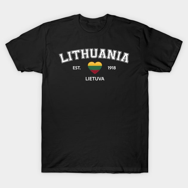 Lithuania T-Shirt by SunburstGeo